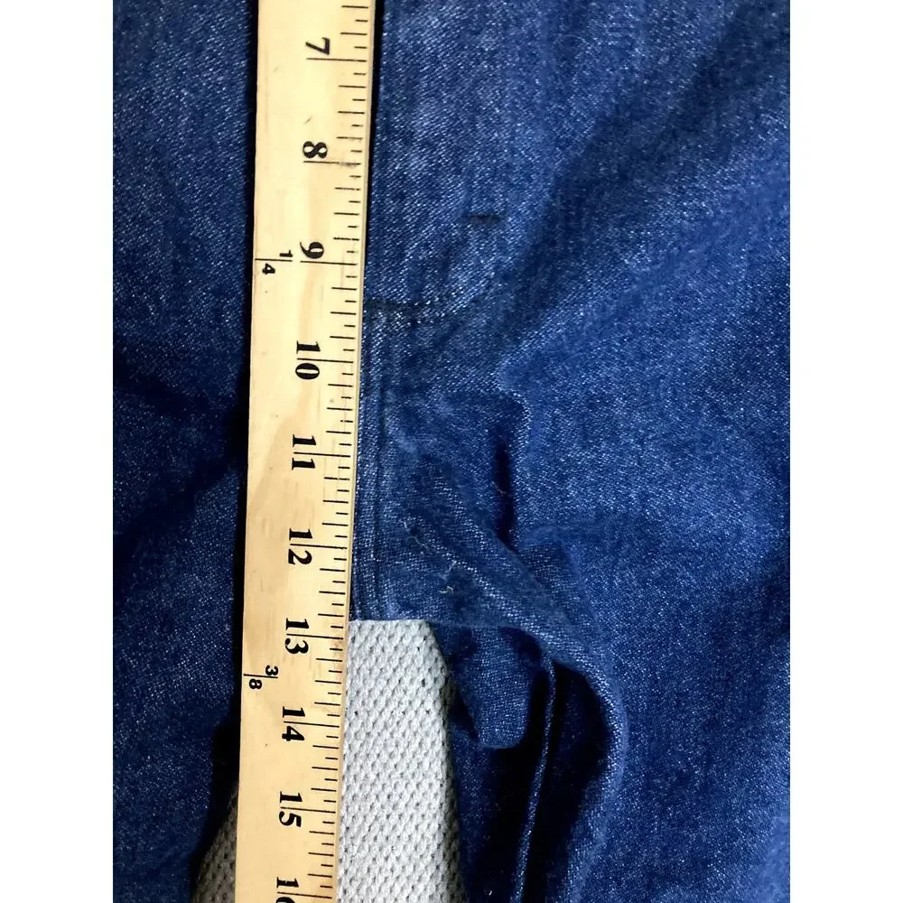 Wrangler Jeans Cowboy Cut Mens 36X36 Blue Dark Wash Straight Workwear Tall 13MWZ